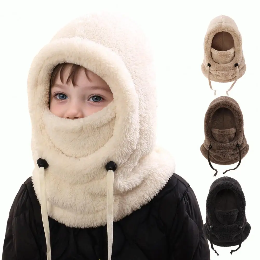 

Детская лыжная шапка Детская зимняя шапка Детская лыжная шапка 3-в-1 с ветрозащитной меховой маской для лица Теплый шарф с капюшоном Утеплитель для шеи Зима