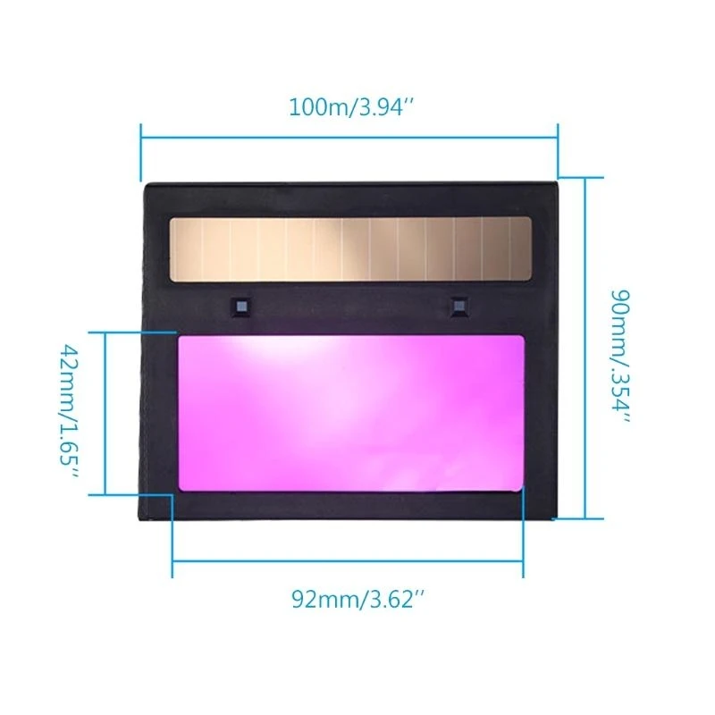 Lensa Masker Mata Las Peredupan Otomatis Surya Cerdas untuk Pengelasan Listrik berkualitas tinggi