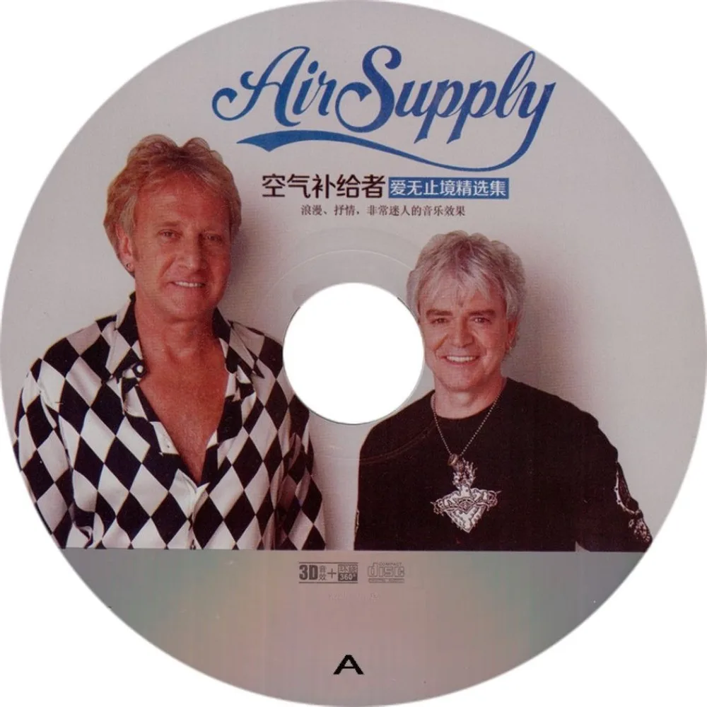 

Air Supply All Out of Love Collection Album Soft Rock Band Lossless Sound Quality Music CD Disc for Home and Car Listening