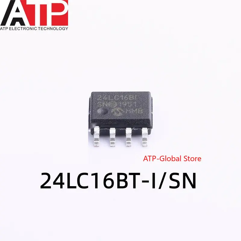 10PCS 24LC16BT-I/SN 24LC16BI SOP-8 24LC16B-I Original inventory of integrated chip ICs