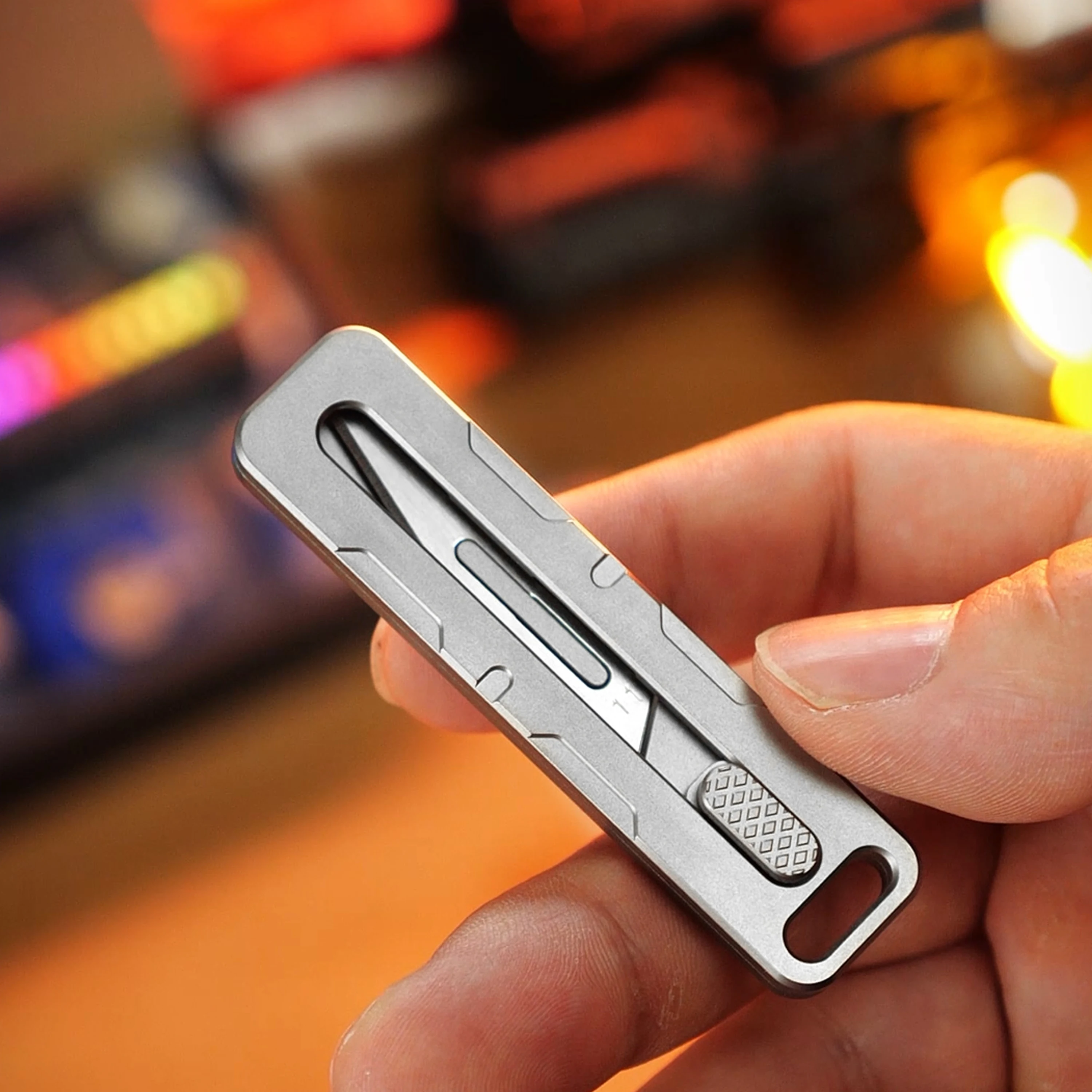 Utility Knife Titanium Surgical Blade Portable Scalpel EDC Carving Tool Knife Multi-Function Pocket Knife