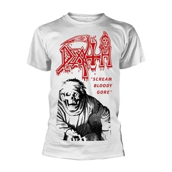 

Death 'Scream Bloody Gore' White T shirt - NEW