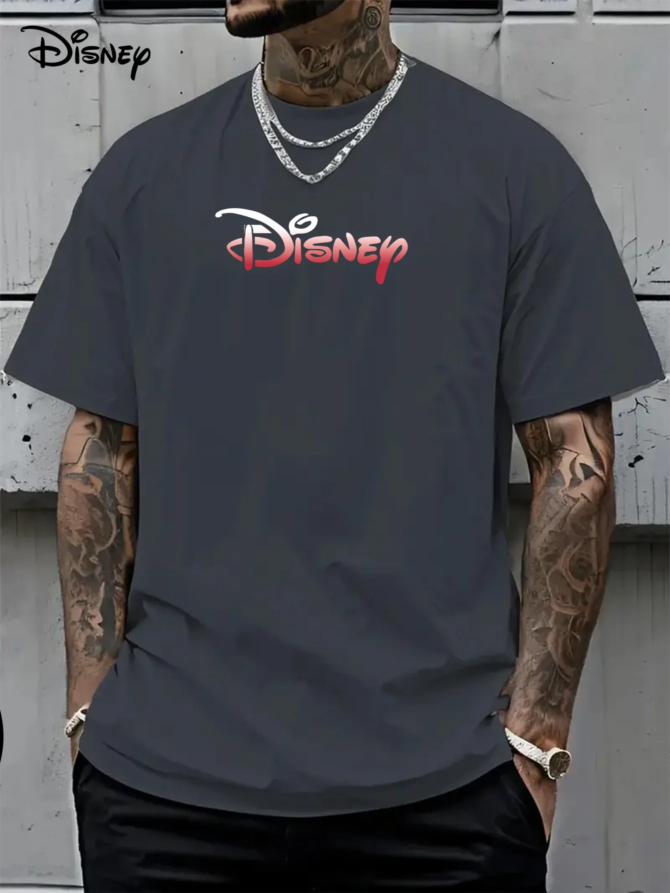 تي شيرت صيفي للرجال من Disney Pixar Toy Story ملابس ترفيهية يومية وأنشطة موضوعية للجنسين من القطن بأكمام قصيرة كبيرة الحجم