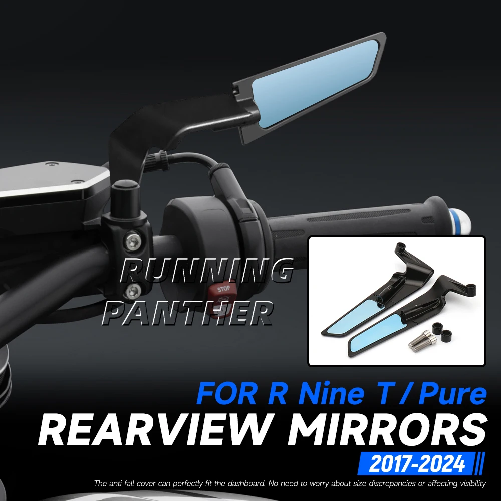 

Motorcycle Rearview Rear View Mirrors Glass Back Side Mirror Kit For BMW RnineT R NINE T R NineT Pure 2017-2024 2023 2022 2021