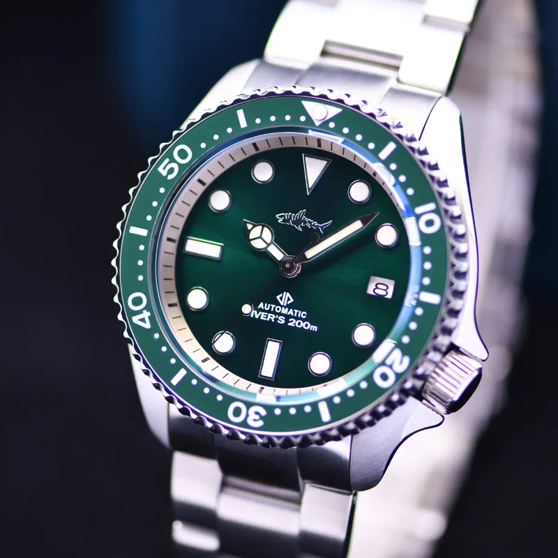 Men Mechanical Watch Fashion Watch Casual Clock Montre Homme Business Calendar Green Water Wok Ghost Sport Men Wristwatch