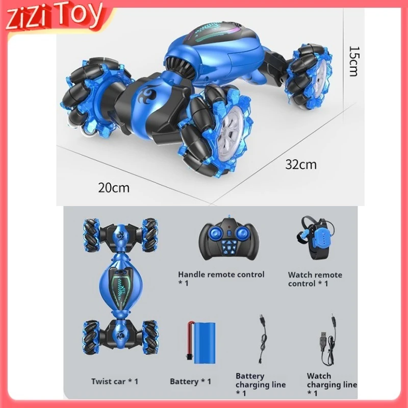 Ultra Large Gesture Sensing Remote Control Car Stunt Twist Car High-Speed Four-Wheel Drive Off-Road Racing Toy Gift