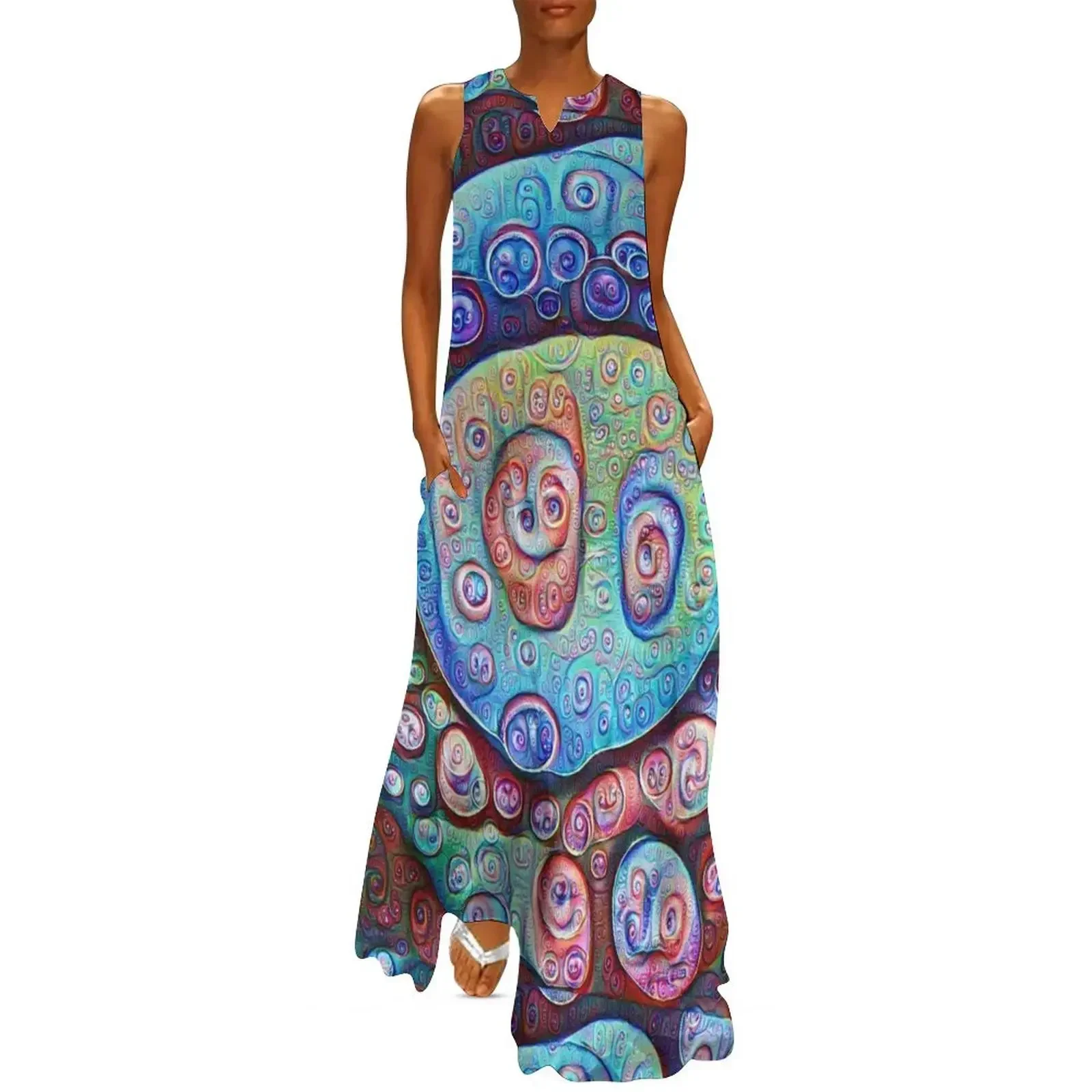 

#DeepDream Ice Long Dress luxury evening dresses for women 2025 Women's summer skirt womens dress women long dresses Dress