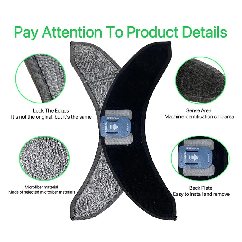 EQAZ-6PCS Сменные подушечки для мытья полов для iRobot Roomba Combo J7 + Запчасти для пылесоса Аксессуары