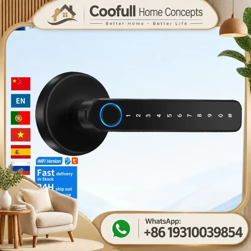 smart-fingerprint-door-lock-wifi-tuya-ttlock-biometric-mortise-for-home-security-low-noise-electronic-keypad-access-control