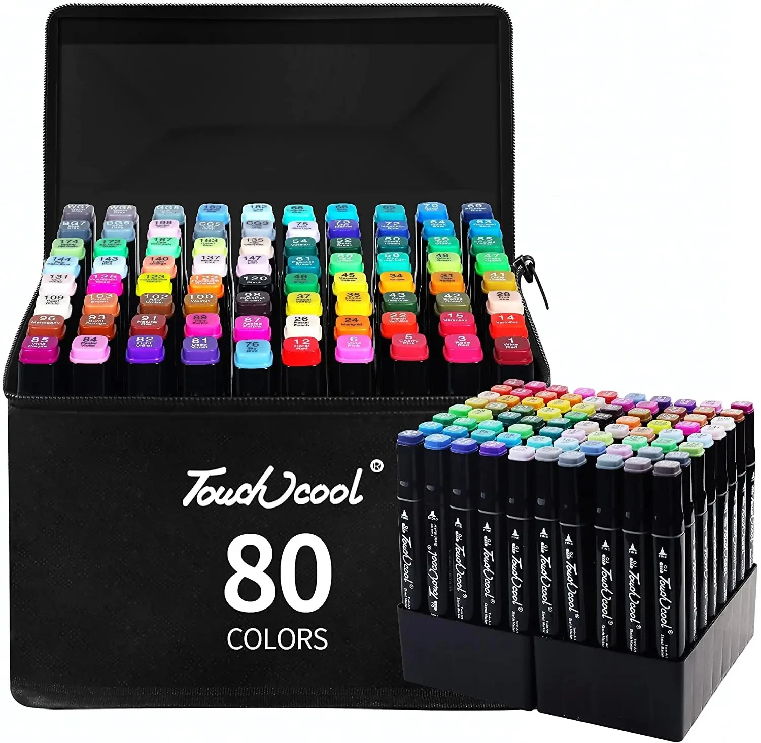 

24-80 Colors Double Headed Oily Art Marker Pen Set for Draw Sketching Oily Tip Based Markers Graffiti Manga School Art Supplies
