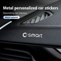 Car Emblem 3D Metal Anywhere Badge Decal Decoration Stickers For Smart Fortwo Forfour 451 453 450 452 454 Roadster Coupe