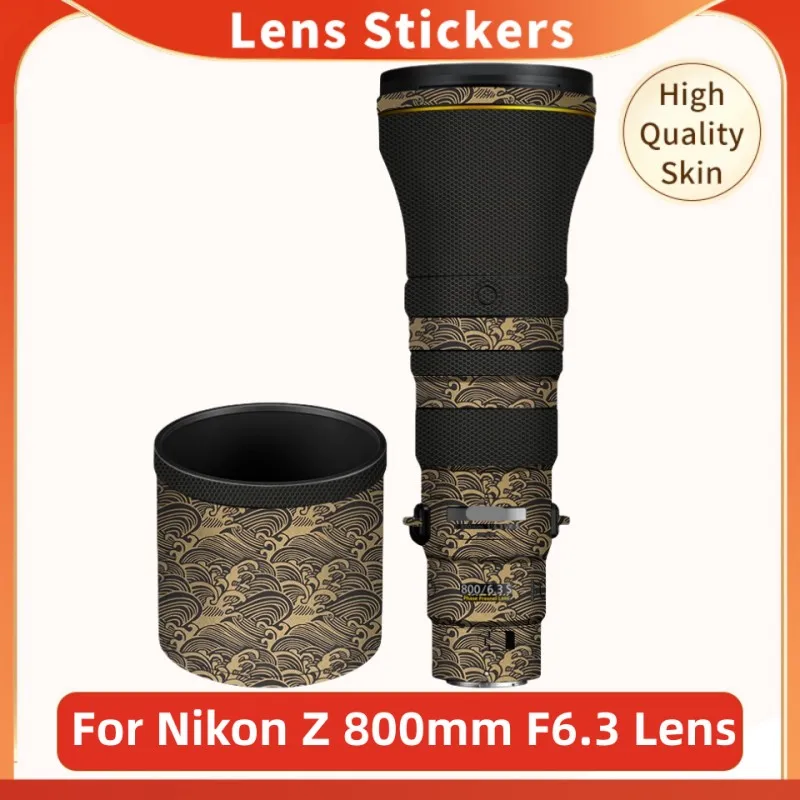 For Nikon Z 800mm F6.3 VR S Decal Skin Camera Lens Sticker Vinyl Wrap Film Protector Coat NIKKOR Z800mm Z800 800 6.3 F/6.3 F6.3S