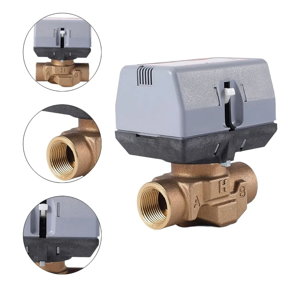 VC6013 Two-Way Electric Ball Valve Designed for Water Flow Management in Systems Requiring PN16 Pressure Support