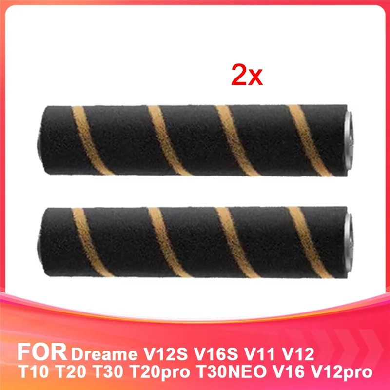 2PCS For Dreame V12S V16S V11 V12 Main Rolling Brush Dreame Replacement Parts Vacuum Cleaner Roller