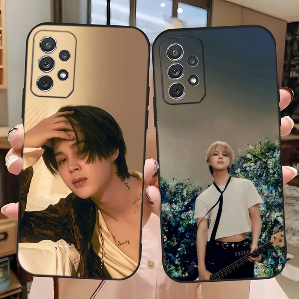 Singer J-JIMINS-S Phone Case For Samsung Galaxy A13,A21s,A22,A31,A32,A52,A53,A71,A80,A91 Soft Black Phone Cover