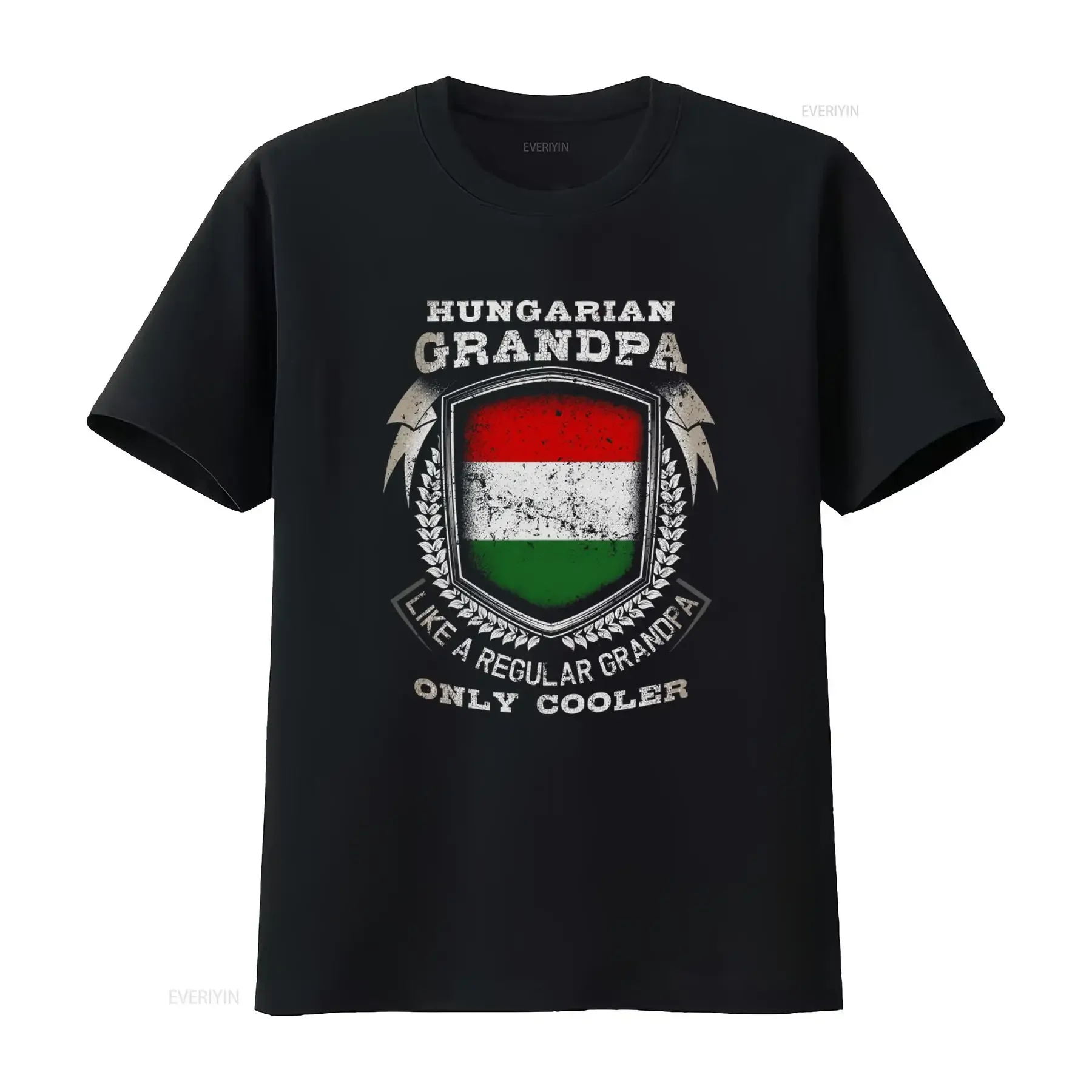 Hungarian Grandpa T Shirt Funny Hungary Flag Design Like A Regular Only Cooler Unique  vintage Washed Comfortable Slightly