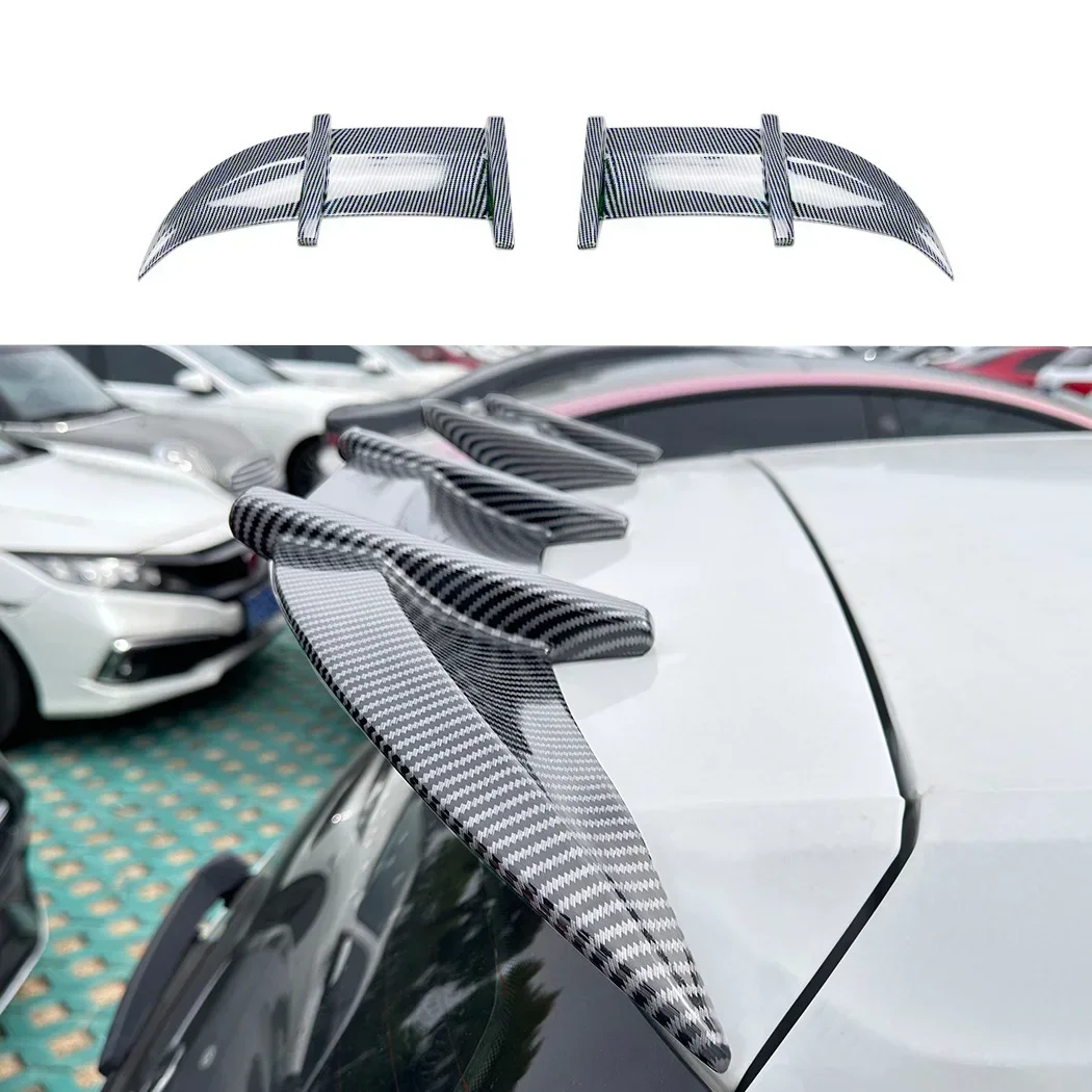 For VolkswagenGolf 7 Golf MK7 7.5 R GTI GTD Carbon Fibre Pattern Top wing and tail spoiler exterior modification