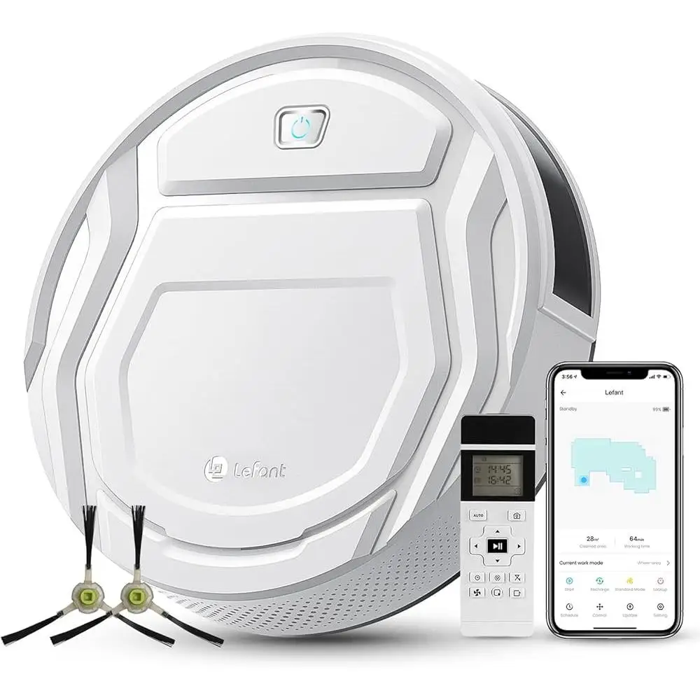 Робот-пылесос M210 Pro с дистанционным управлением, 2200 Па, мощное всасывание, 120 минут, время работы, умная самозарядка, удаление волос домашних животных