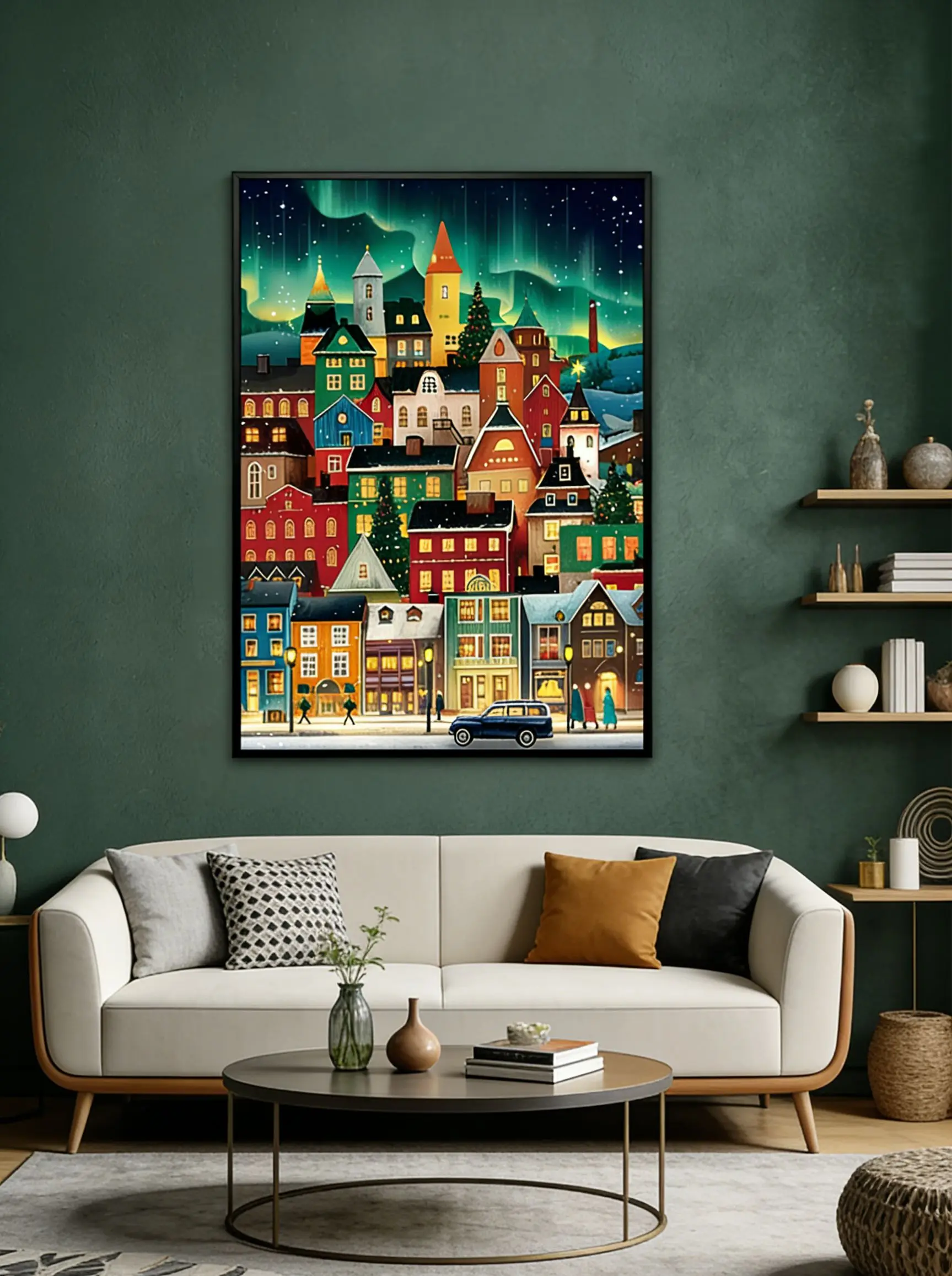 1000 Pieces High-Quality Velvet Oil Painting Jigsaw - Difficult Puzzle for Adults, Stress Relief Fun Craft Activity