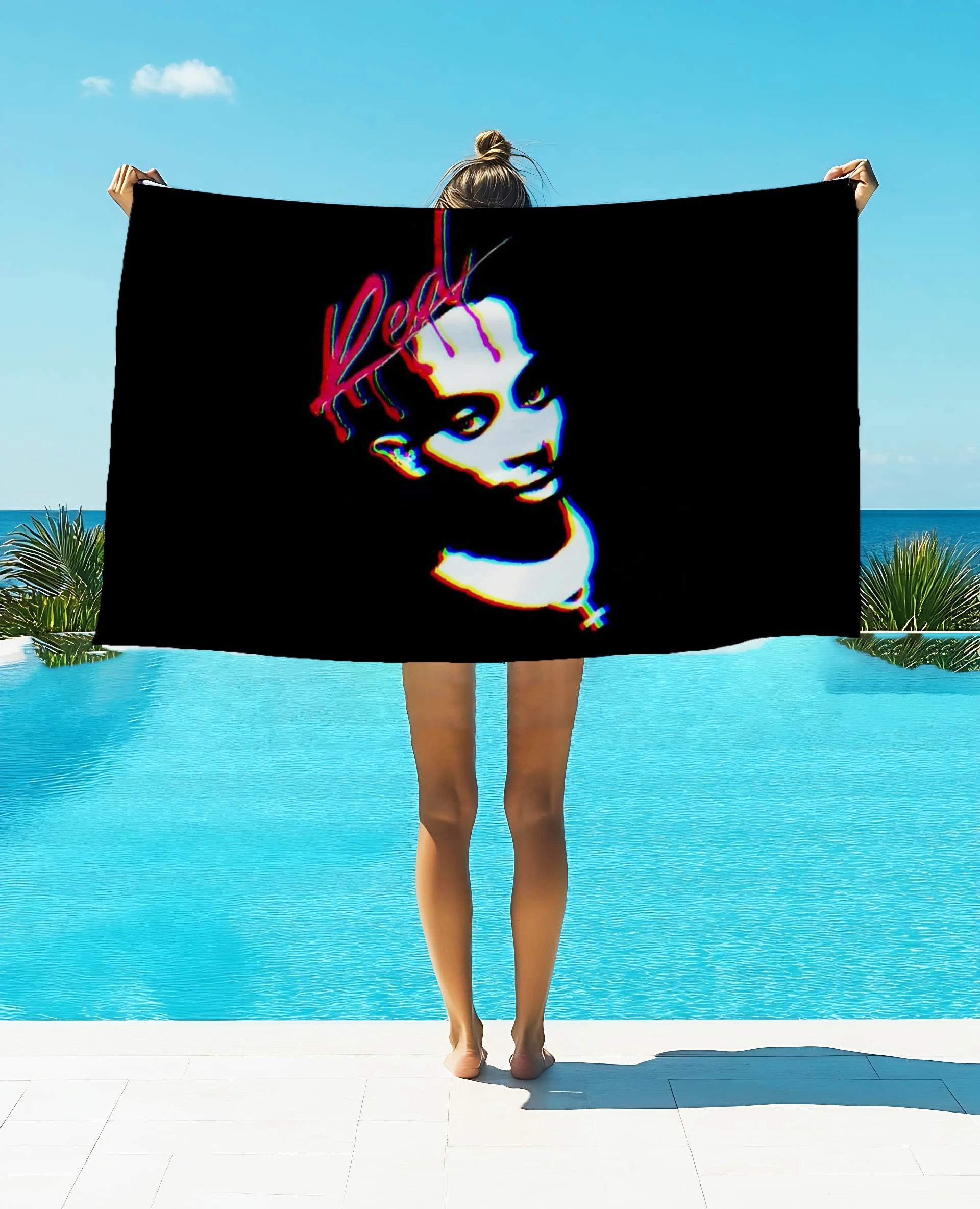 

Playboi I Am Music Carti Die Lit Music Art Printed Beach Towel Absorbent Quick dry Soft Yoga Swimming Resort Towel