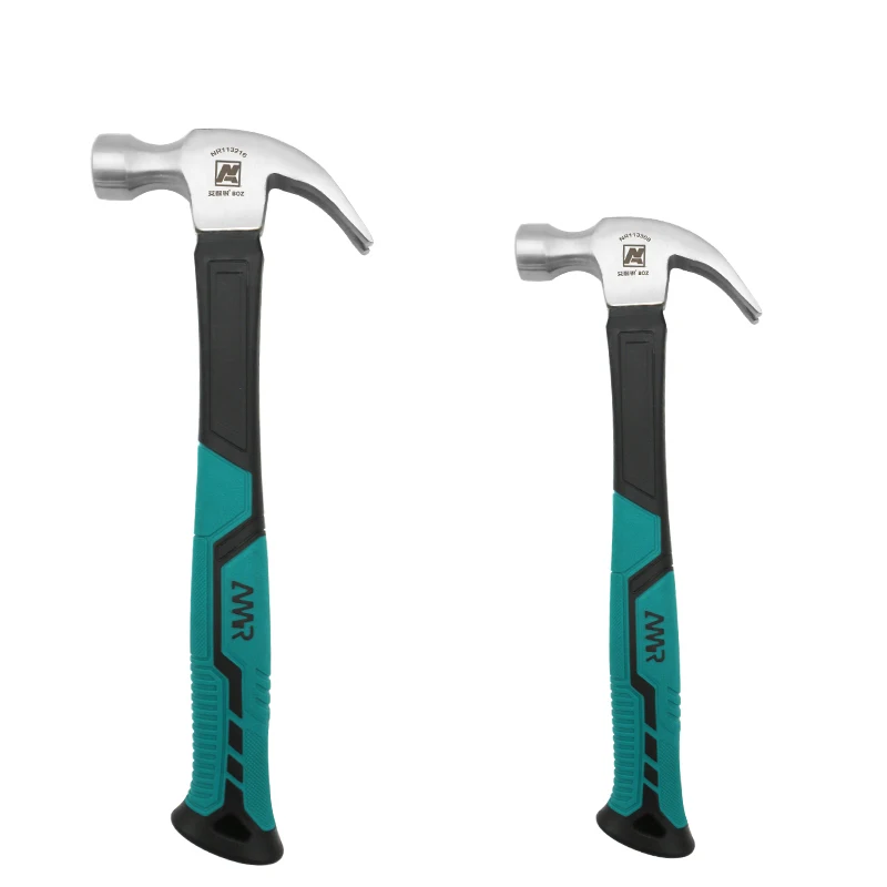 Claw Hammer 8 oz &16 oz Fiberglass General Purpose Claw Hammer, Soft Nonslip Handle & Heat Treated Head