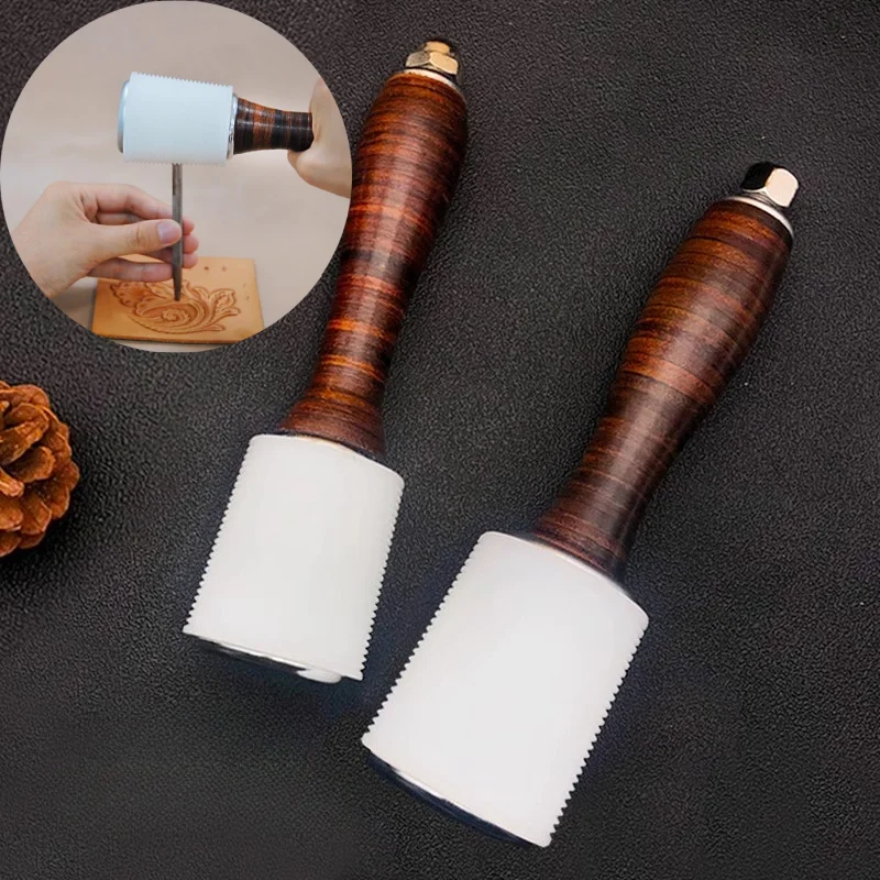 

Кожаная ручка, кожаные товары, резной нейлоновый молоток, сделай сам, кожаный ремесленный рюкзак/ремень, перфорированный инструмент для установки оборудования