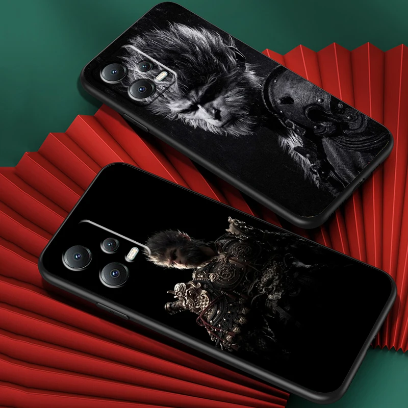 Black Myth Wukong Game Art For Xiaomi Redmi Note 13 12R 12 12S Turbo 11 11T 11S 10 10S Pro Plus 5G Black Soft Phone Case