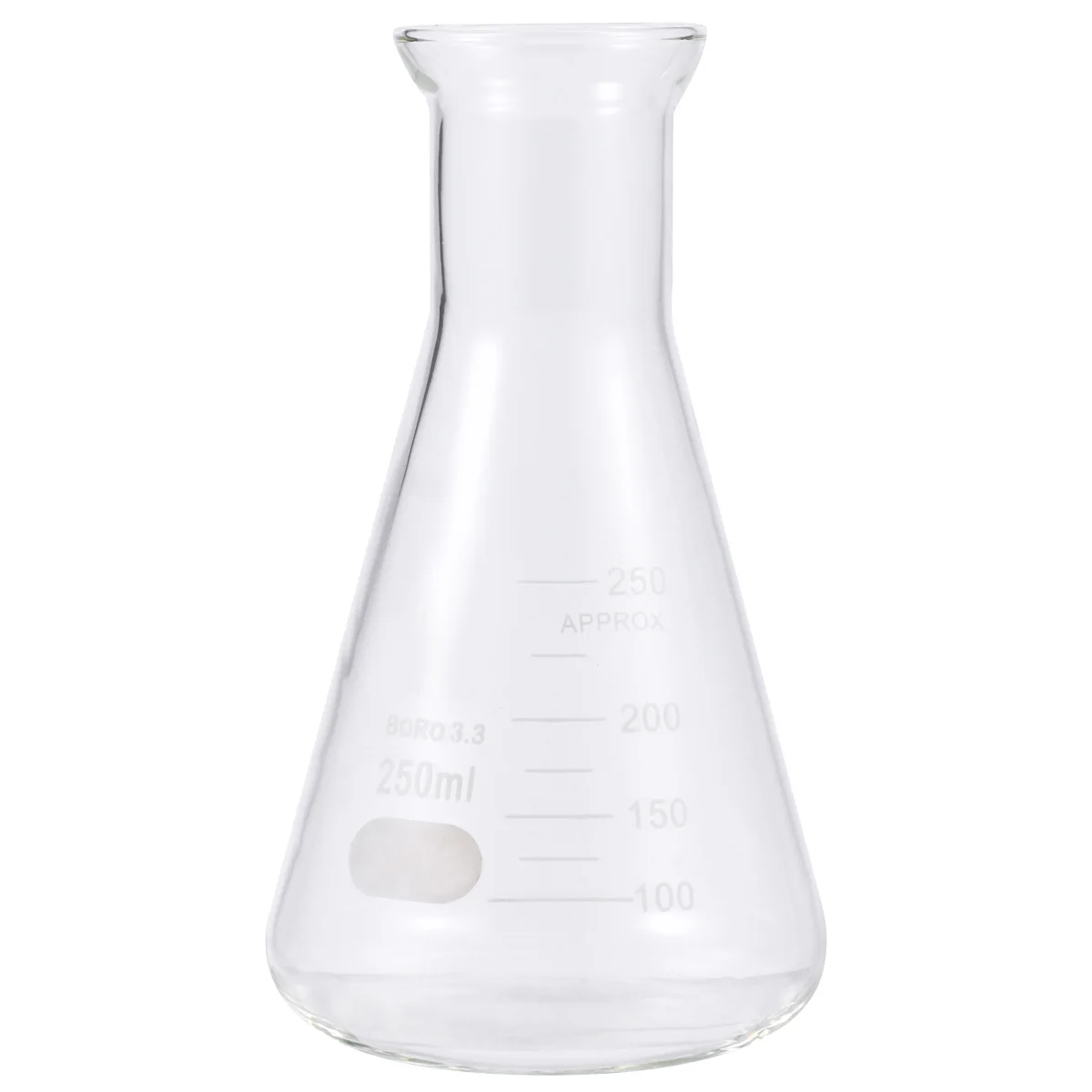 

1Pcs Glass Flask Conical Flask Cork 250ml Chemistry Lab Glassware Standard Scale for Student Experiment Erlenmeyer Flasks