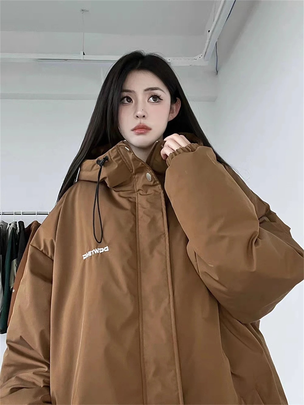 Oversized Down Cotton Bread Jacket for Women in Autumn and Winter, Thickened Small Jacket, New 2023