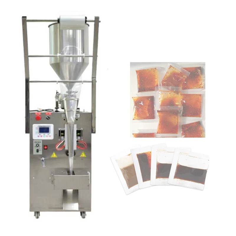 

Liquid Paste Packing Machine For Ketchup Sauce Soy Sauce Vinegar Chili Accurate Filling Packaging Machine