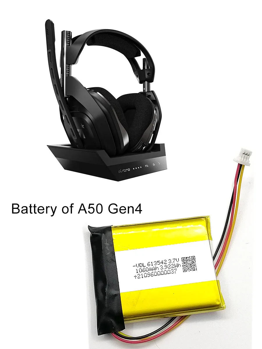 Replacement Li-Battery for ASTRO A50 A20 Wireless Dolby Gaming Headsets