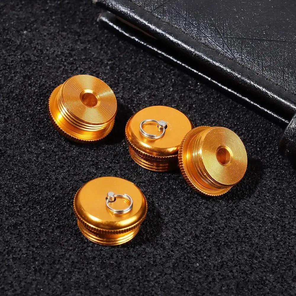 1PC Fishing Rod Rear Plug Aluminum Alloy Rod Bottom Protector Stopper Screw Plug Rod Pole Butt Caps Fishing Accessories