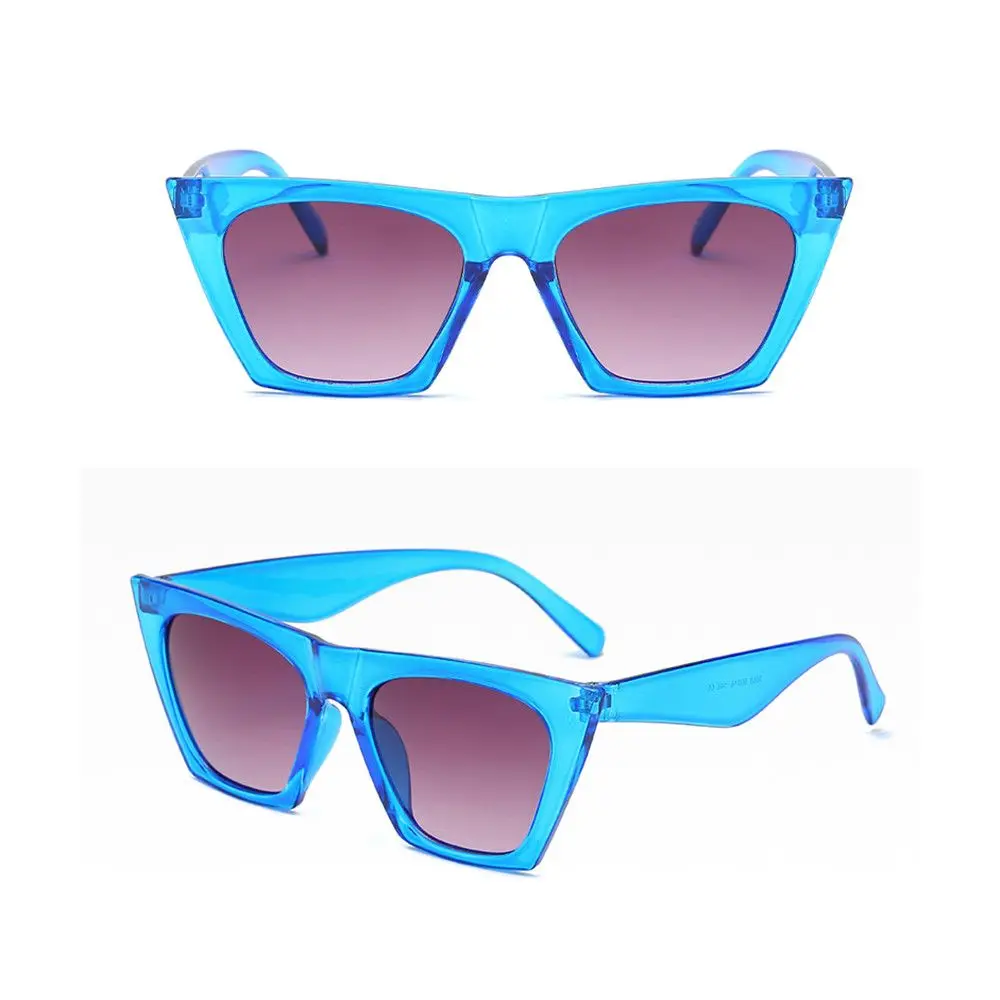 Fashion Streetwear Square Frame Eyewear Sunglasses for Women Vintage Shades Goggles Sun Glasses