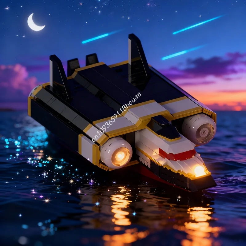 

1350pcs MOC Build Your Own Ramrod Spaceship Saber Model Building Toy Blocks Construction Christmas Gift Creative Idea Education