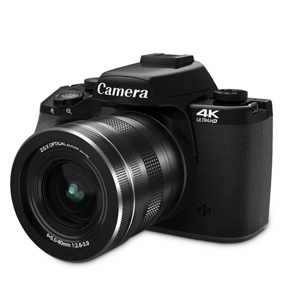 4K Digital Camera 20X Optical Zoom Touch Screen Compact Camera For Student Beginner Professional Photography Shooting