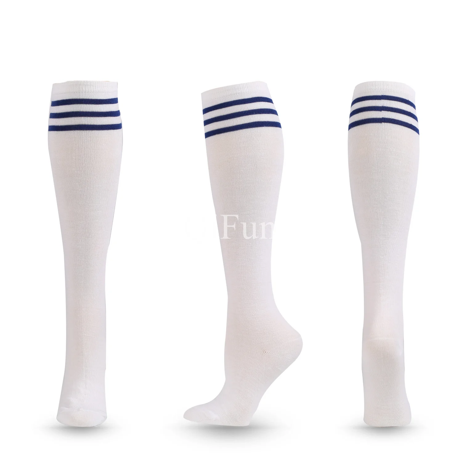 Unisex Kompressionssocken Fußballsocken Rutschfeste lange Röhre Kniestrümpfe Socken Gestreifte Fußballsocken Laufsportsocken – Detail 21