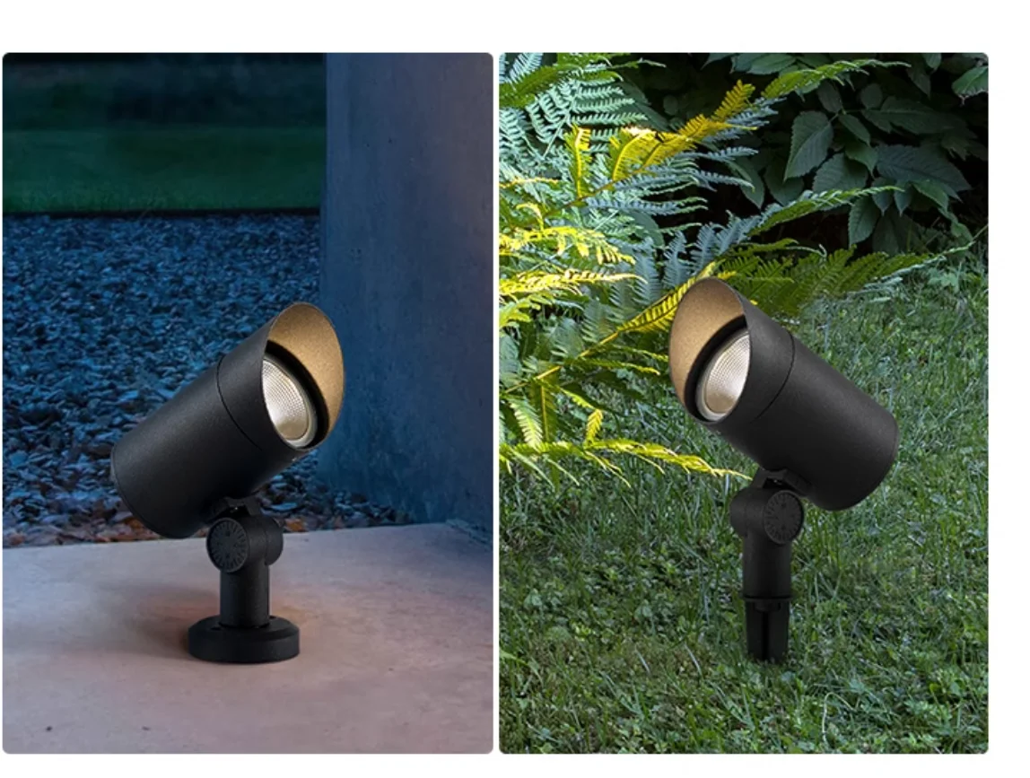 DC24v DC12v 220v15W COB LED مصابيح حديقة في الهواء الطلق سبايك مصباح حديقة إضاءة مقاومة للماء مصباح ليد حديقة مسار الأضواء مصباح #6