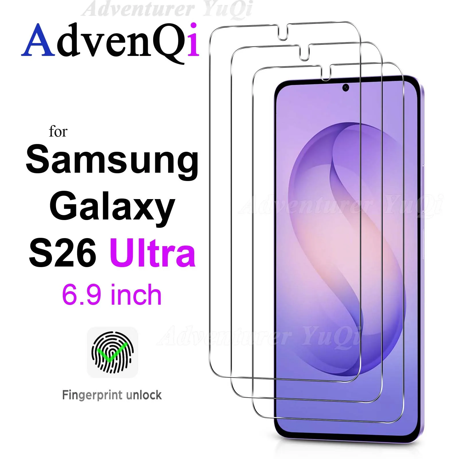 

For Samsung Galaxy S26 Ultra 6.9 inch Screen Protector Tempered Glass HD 9H Transparent Clear Anti Scratch Case Friendly