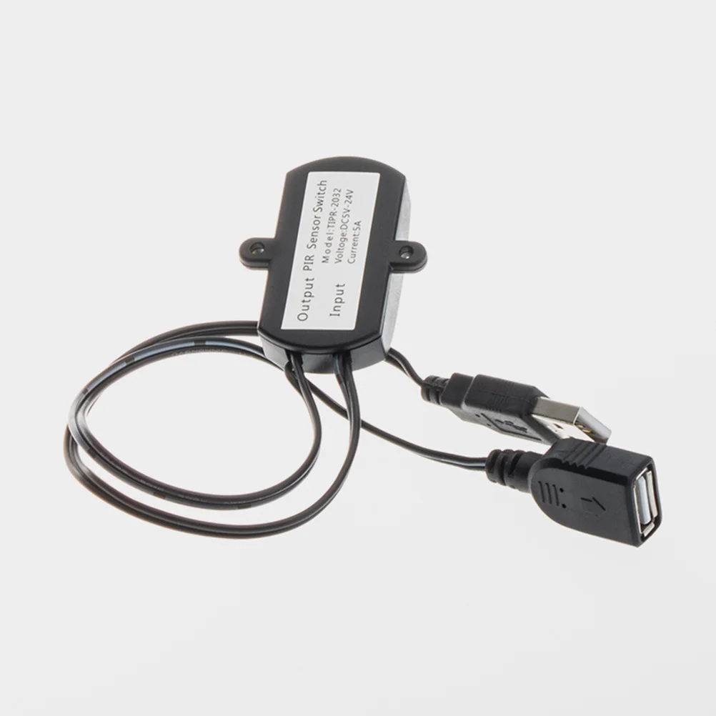 وحدة تحكم بمستشعر LED حساسية عالية ضوء الباب بالأشعة تحت الحمراء وقت قابل للتعديل 15-360 ثانية ضوء متين مقاوم للحريق