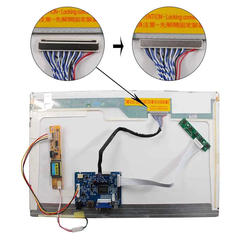 Контроллер для 30P 1440x900 CLAA154WP05 N154C3 Φ LP154WP1 LTN154BT05 LTN170X2 LP171WX2
