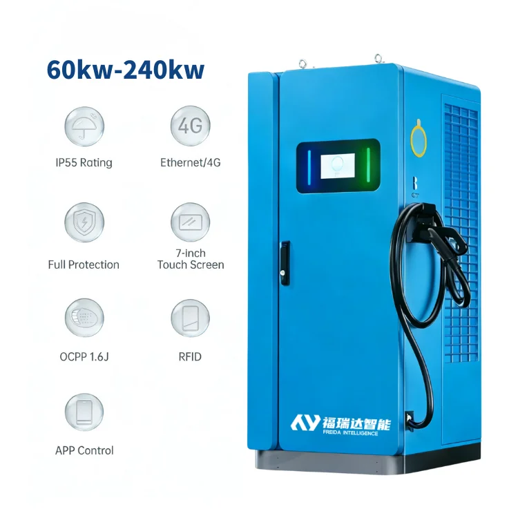 Commercial 60kw 80kw 120kw GBT Fast Electric Vehicle Charging Station OCPP DC Car Charger for Parking Lot