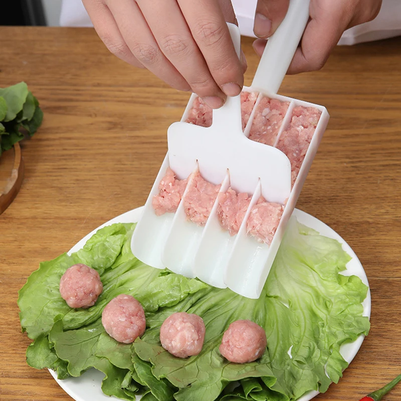 IkMold-Ensemble de fabrication de viande de bœuf en plastique créatif, gadgets de cuisine, accessoires de cuisine, outils de cuisson de cuillère, poisson frit, exécutif