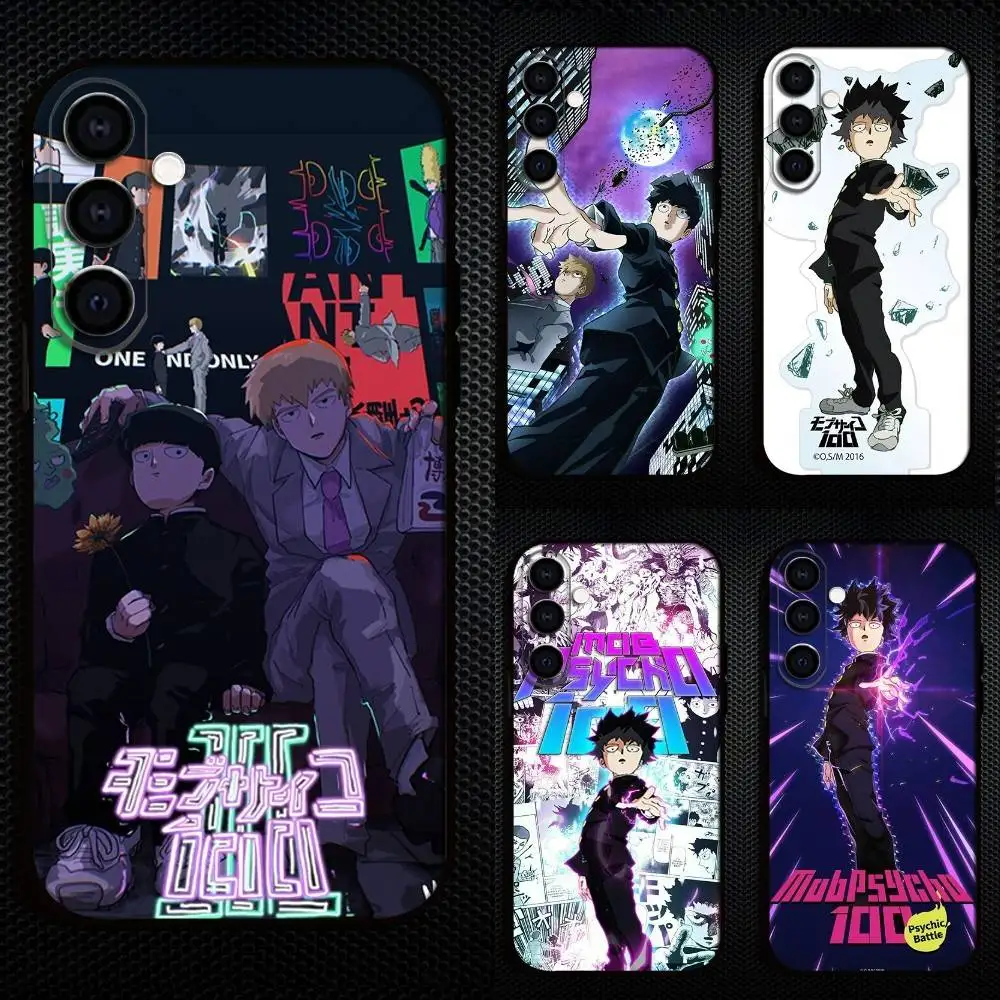

Anime M-Mob P-Psycho 100 Cool Phone Case For Samsung Galaxy A13,A21s,A22,A31,A32,A52,A53,A71,A80,Soft Black Shell