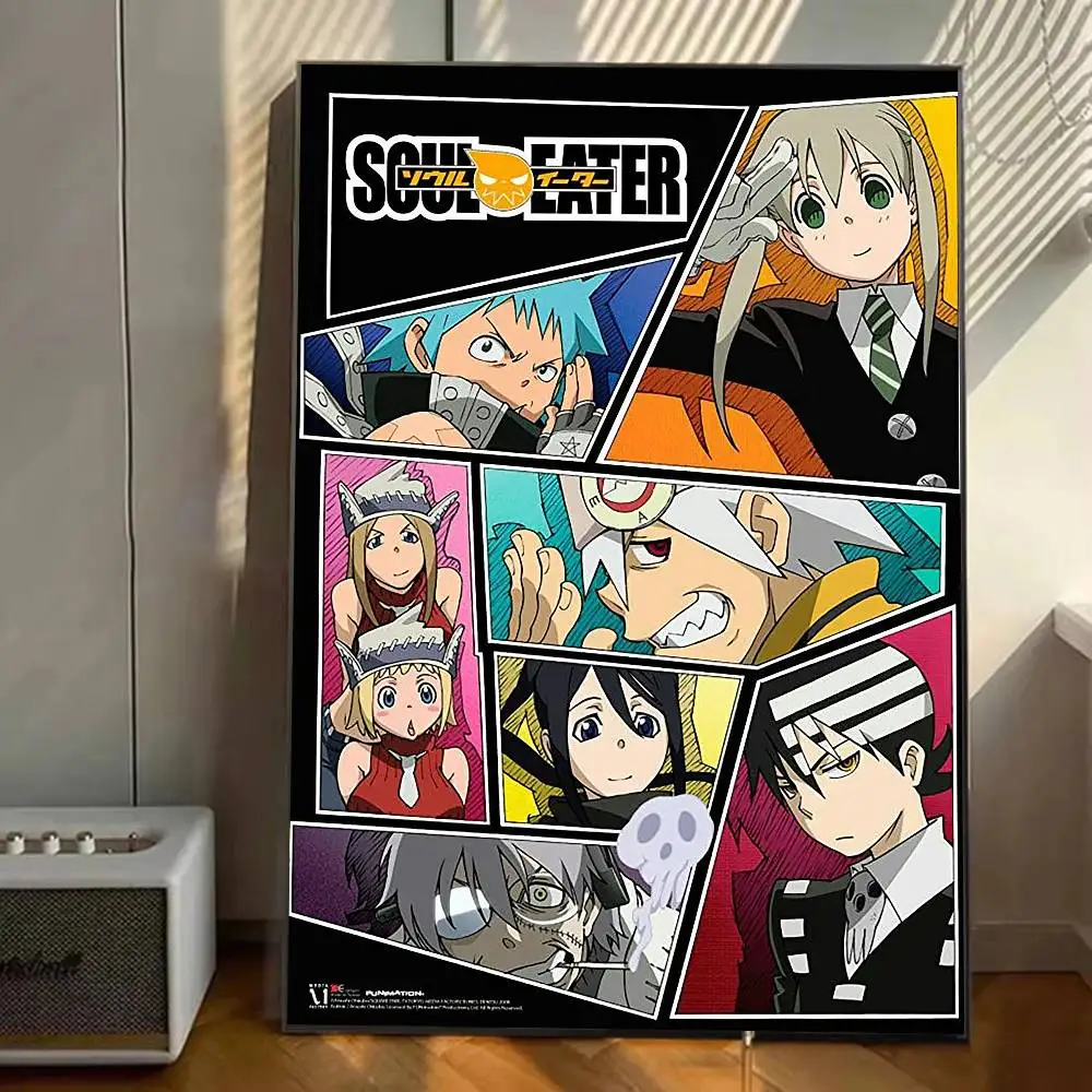 Anime Soul Eater Poster Gallery Prints Self Adhesive Home Decor Decoration Wall Decals Living Room Sticker