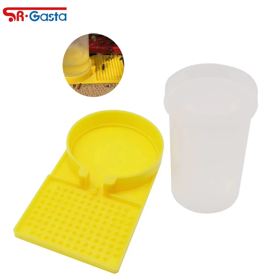 

1PC High-Capacity Bee Waterer Bee Drinking Bee Plastic bee Drinker Flow Beehive Feeders for Hives Entrance Feeder