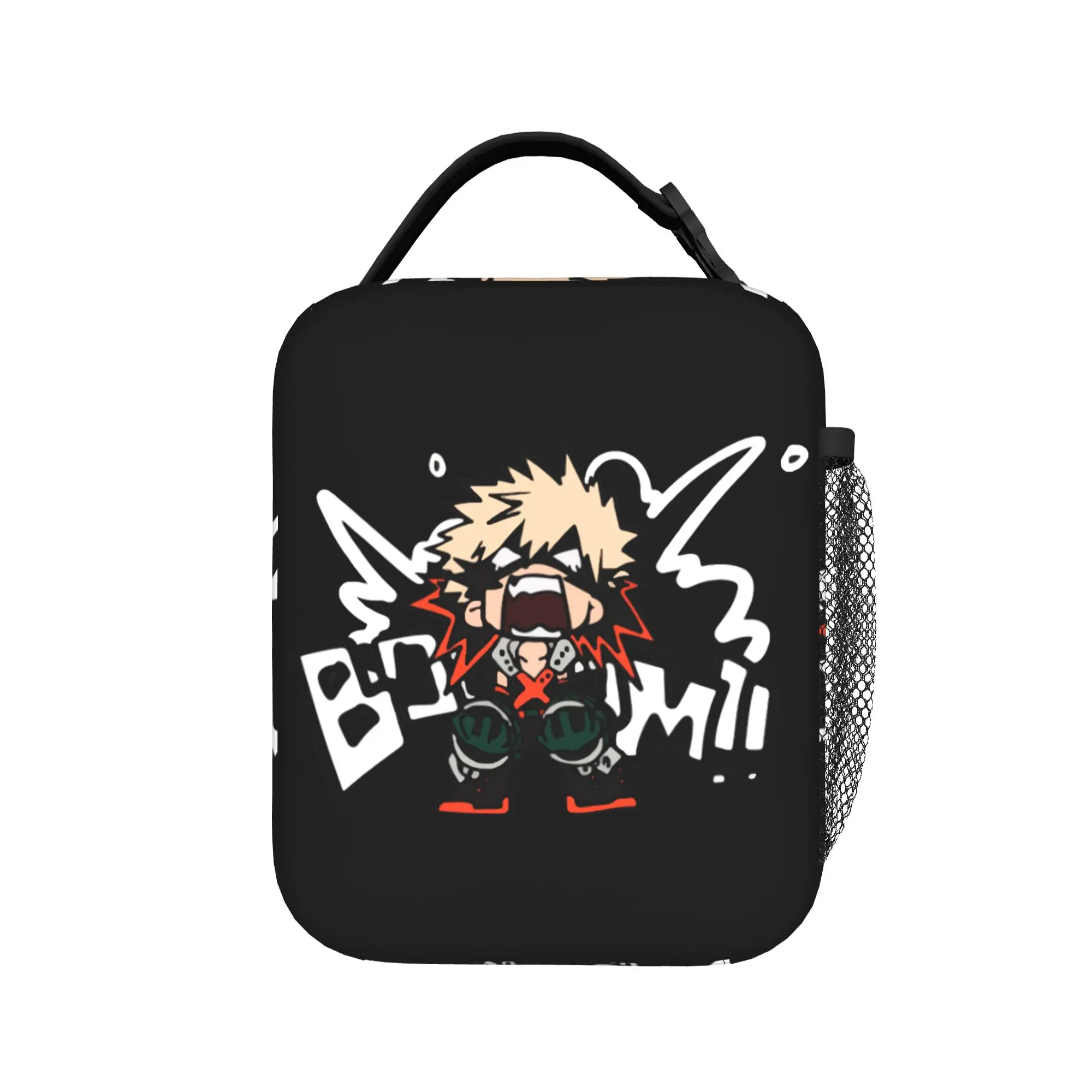 My Hero Academia Katsuki Bakugo Thermal Insulated Lunch Bags  Reusable Bento Box Thermal Cooler Lunch Boxes