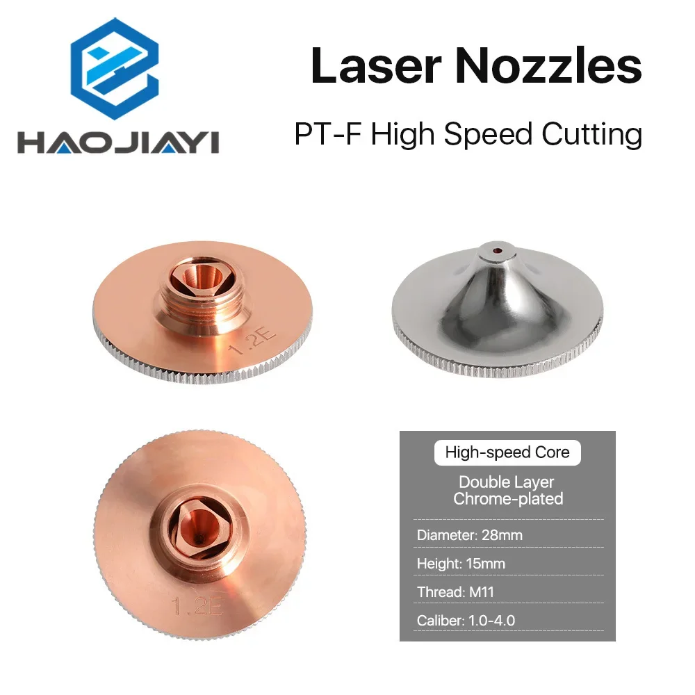 High Speed Cutting Nozzle D28 M11 Double Chromed Layer Enhanced Version Nozzle Type F for Precitec WSX Laser Head