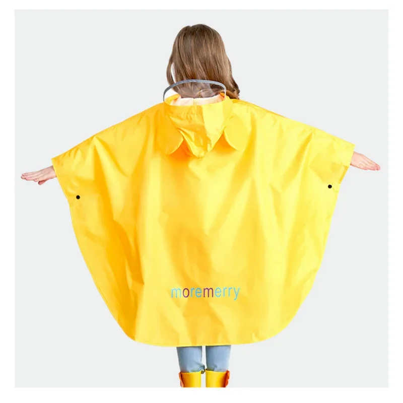 XL size Children Poncho Raincoat Kids Boys Cloak Type Rainwear Rain Coat Waterproof Baby Animal Raincoats Student Girls Poncho