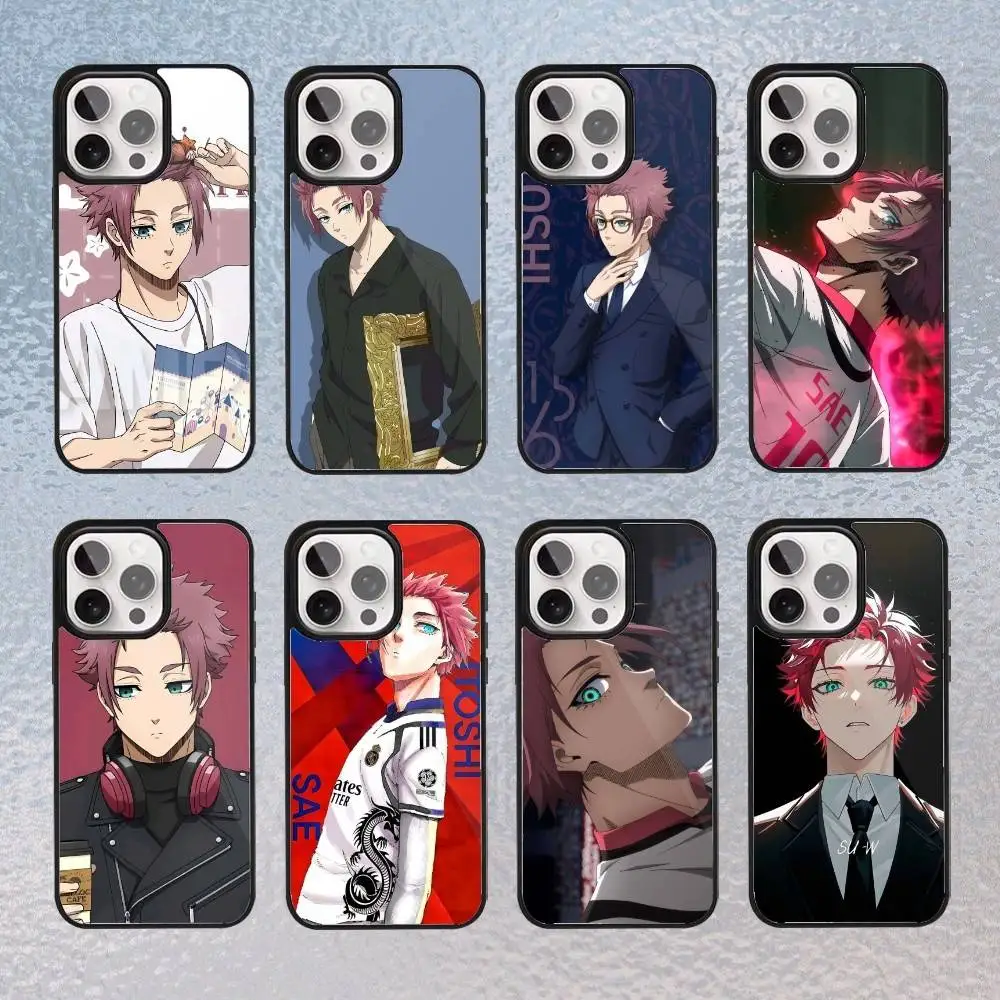 

Itoshi Sae B-Blue L-Lock Phone Case for iPhone 17,16,15,14,13,12,11 Plus,Pro Max Magnetic Wireless Charging Cover