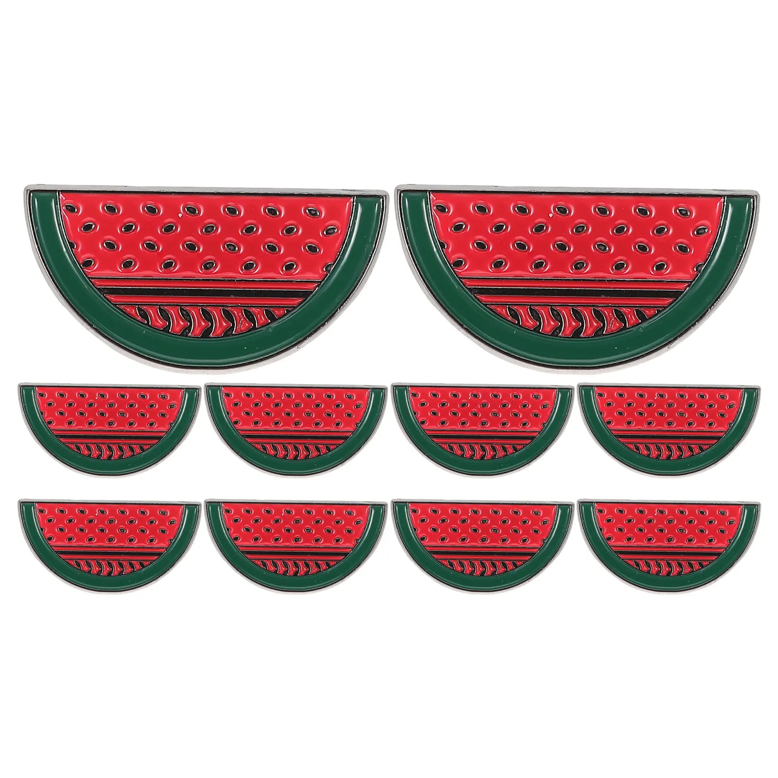 10Pcs Watermelon Brooch Pin Cartoon Fruit Badge for Clothes Hats Backpacks Cute Lapel Pins Sweater Shawl Clips Party Favor